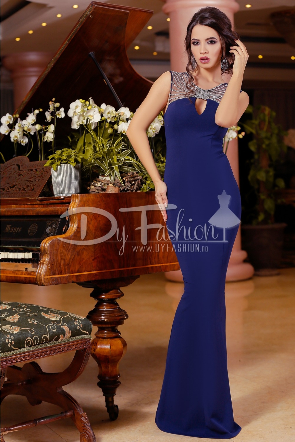 Rochie Bloom Dark Blue